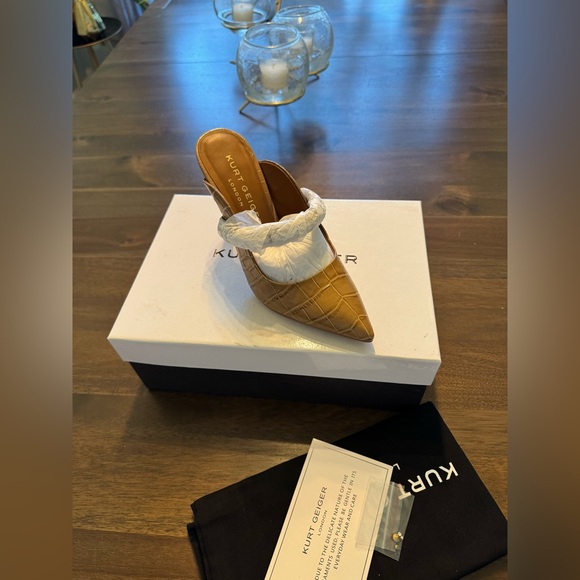 Kurt Geiger London Duke Crystal Strap Pointed Toe Shoe - NWT - Picture 7 of 9